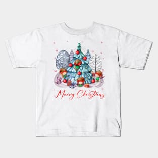 Christmas Elves Gathering - Marry Christmas Kids T-Shirt